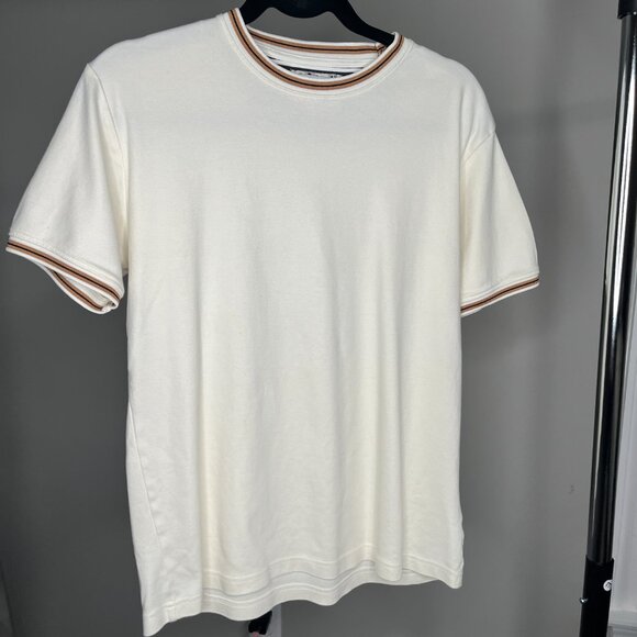 Denim & Flower Ricky Singh Cream Ringer Tee - Picture 2 of 5